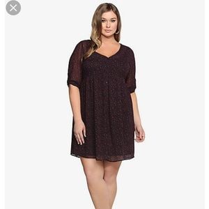 Torrid purple leopard print dress